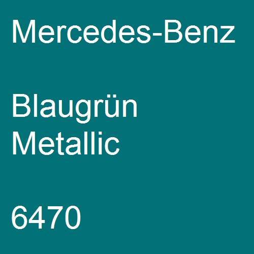 Mercedes-Benz, Blaugrün Metallic, 6470.